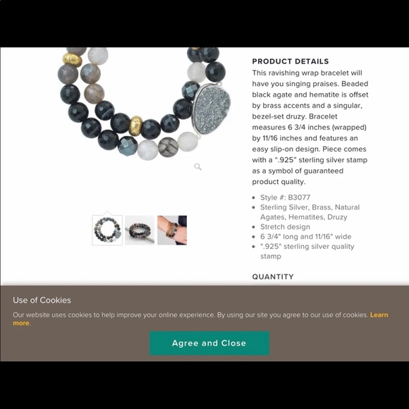 Silpada “Ode To Geode” bracelet and earring set - Picture 6 of 8